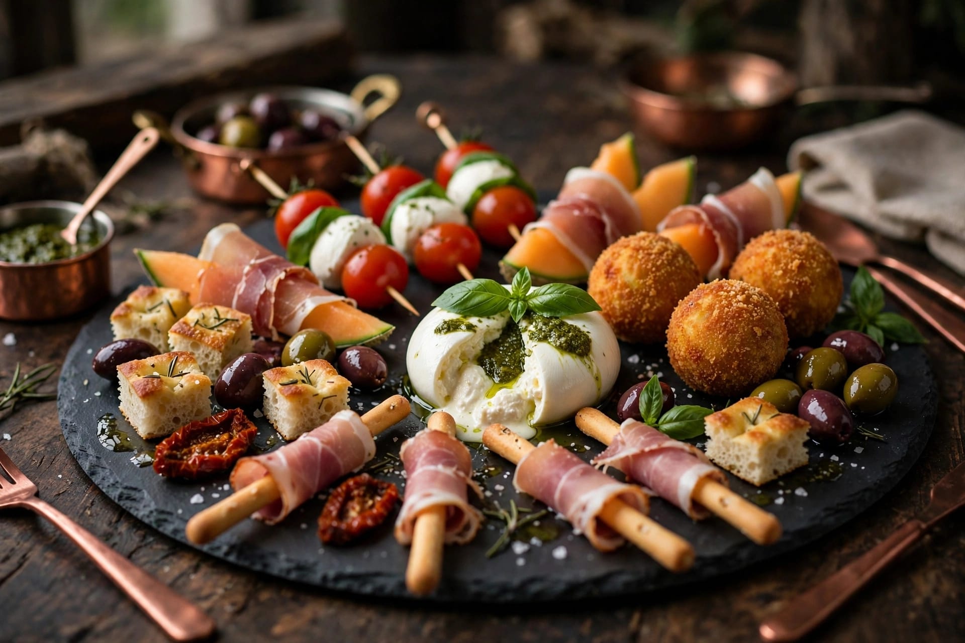 Burrata sharing board